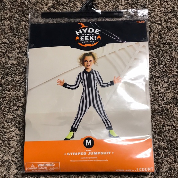 Hyde & EEK! Other - 🐠Hyde and Eek! Kids Striped Jumpsuit Costume Size M For Ages 3+ | NWT